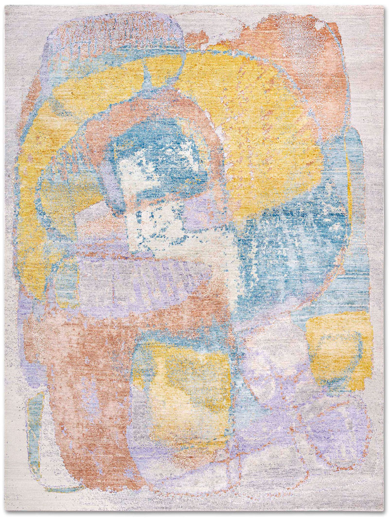 Pastel Mint Hand Knotted Rug