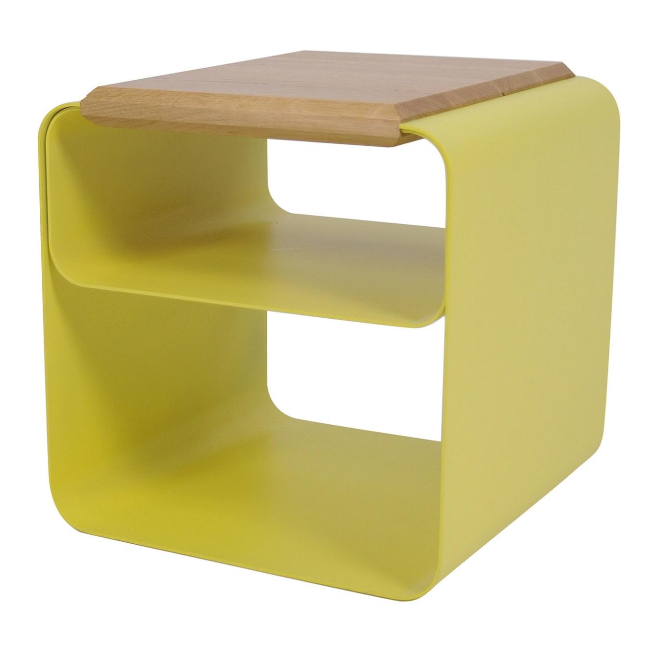 Contemporary Wood & Metal Stool
