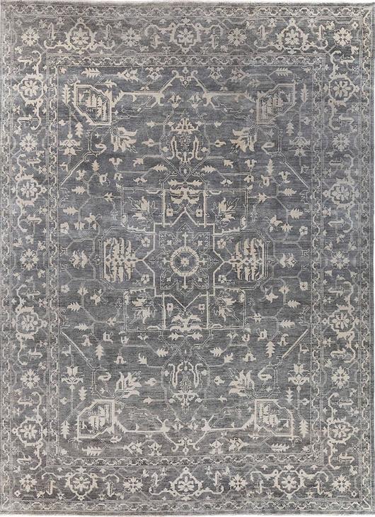 Heriz Grey Hand Knotted Rug