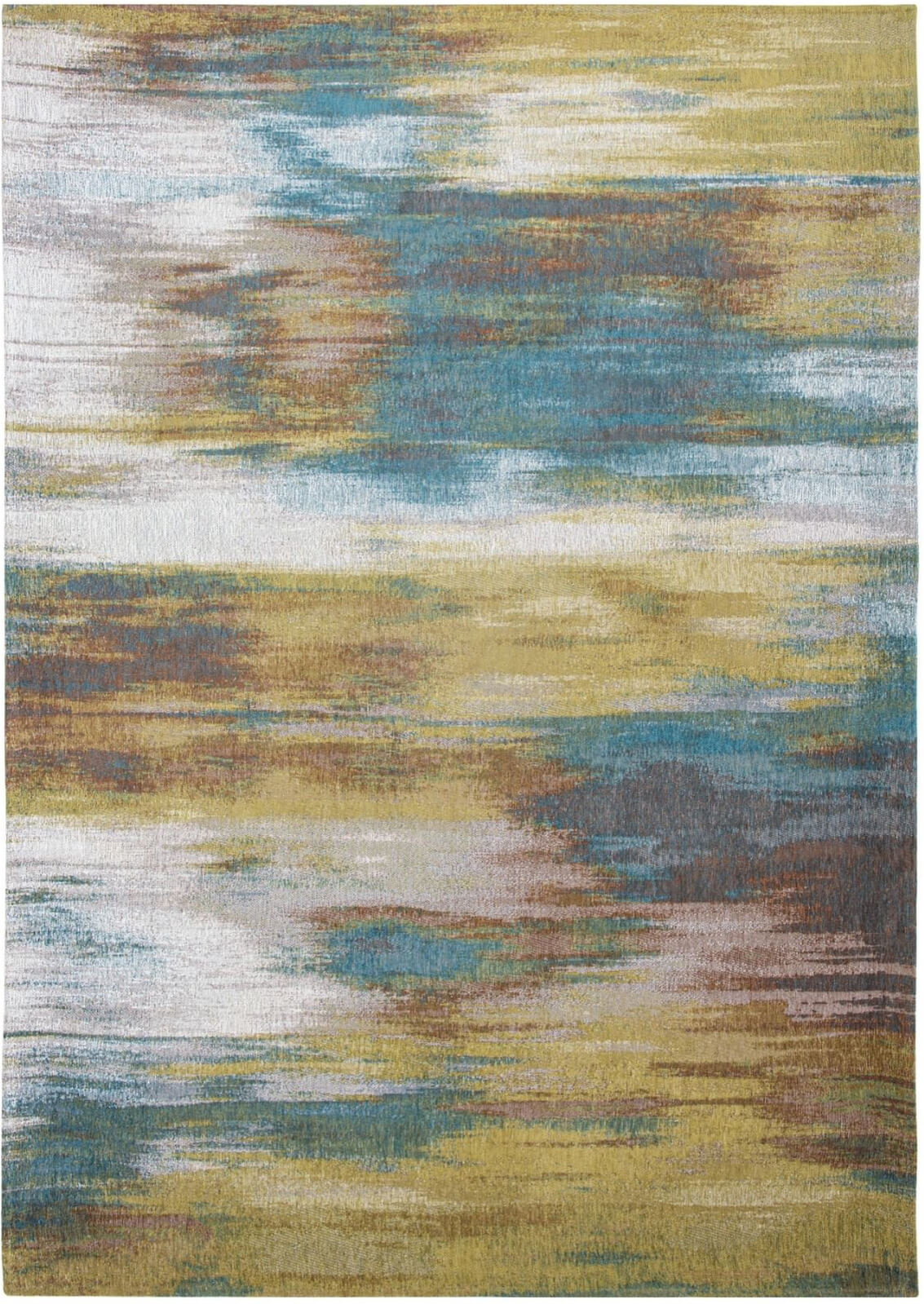 Abstract Flatwoven Bronze Rug