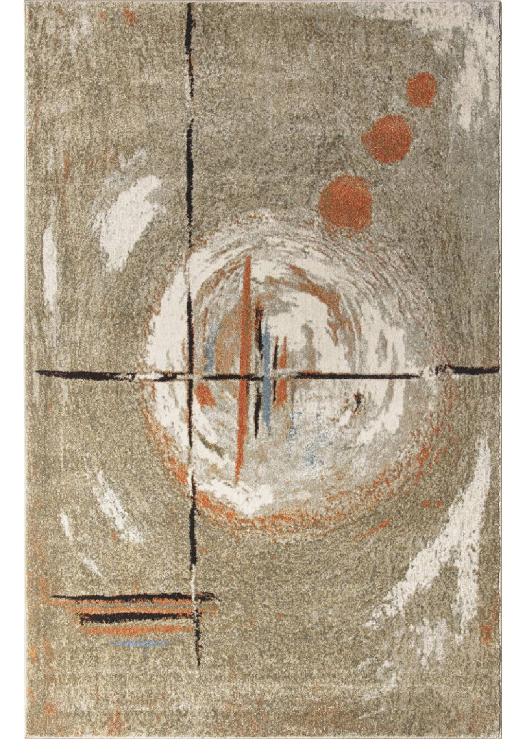 Abstract Rug ☞ Size: 4' 4" x 6' 3" (133 x 190 cm)