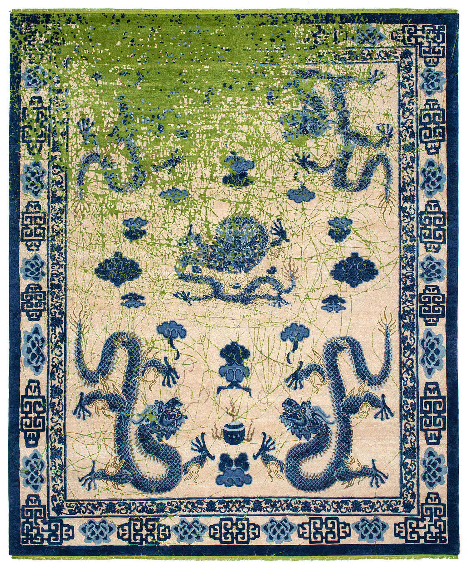 Dragon Blue / Green Rug