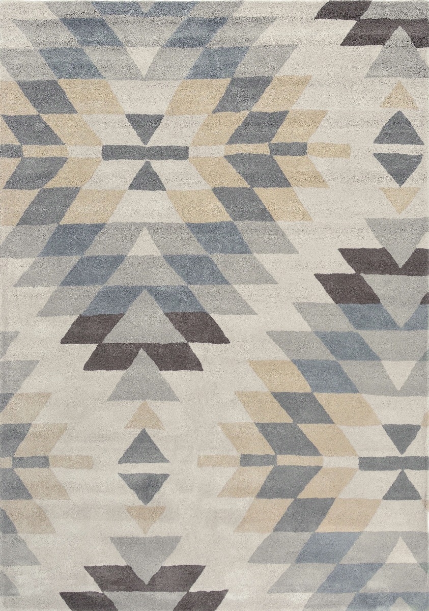 Geometric Multicolour Wool Rug