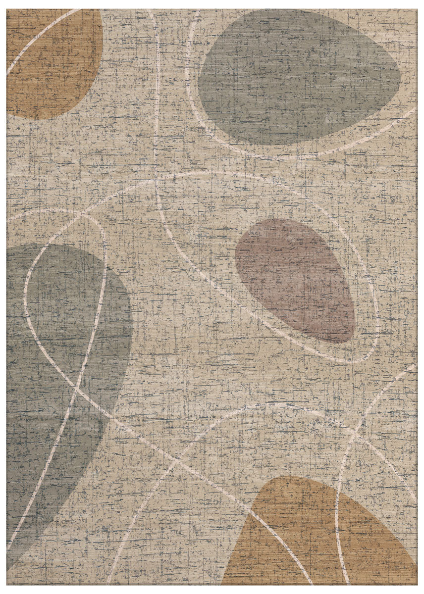 My Bubble Grey Moss Flatwoven Rug