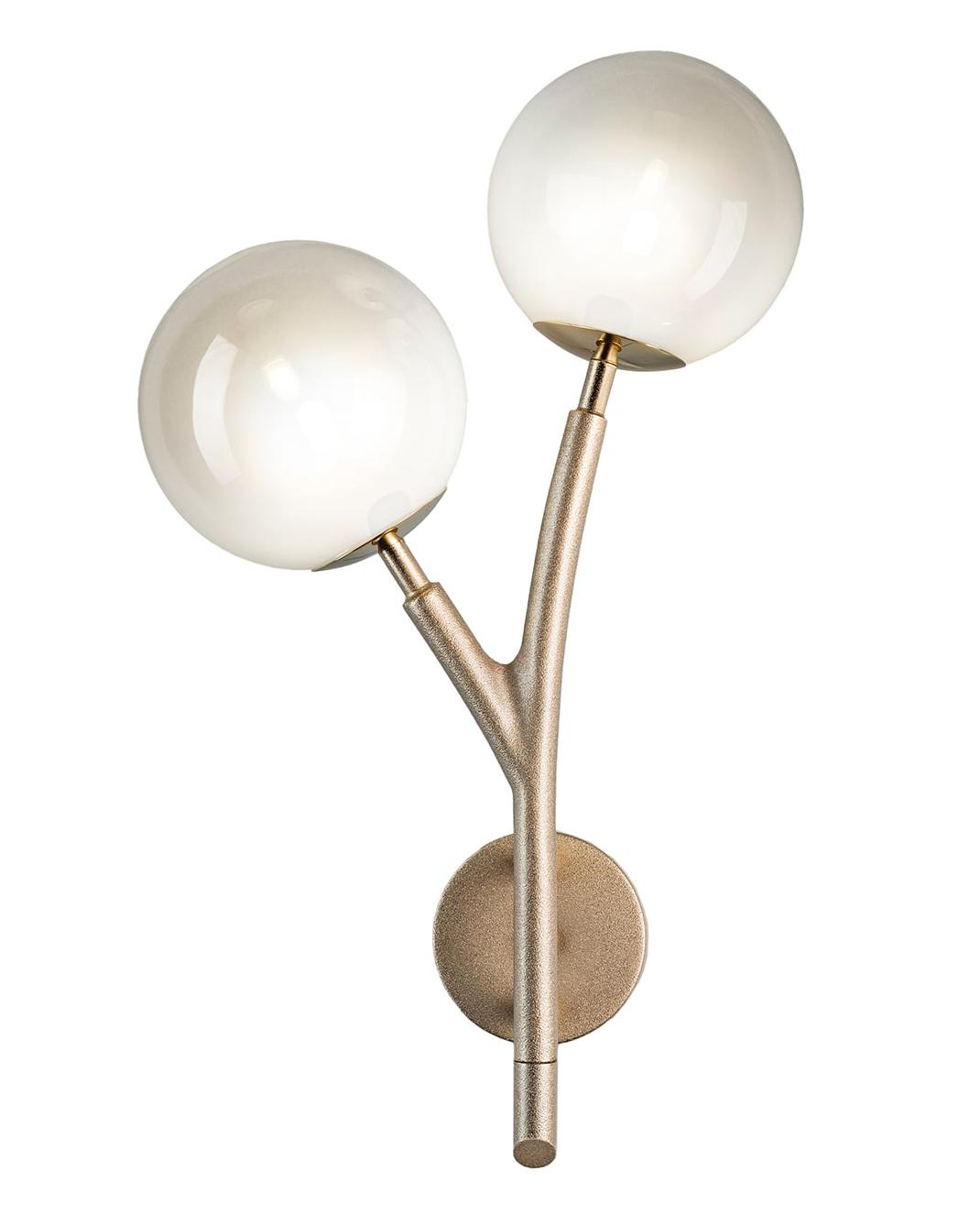 Glass Globes Brass Wall Lightt