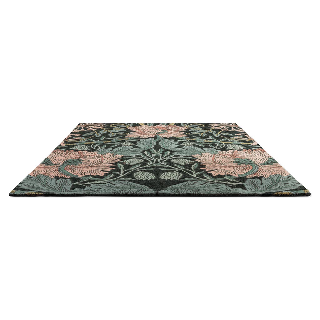Honeysuckle & Tulip Teal Rug | Size: 5' 7