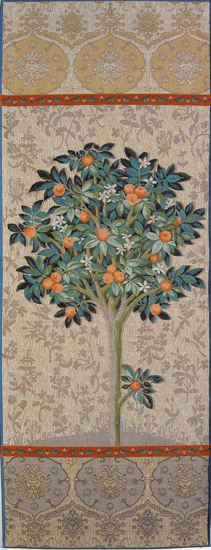 Natural Orange Tree Tapestry