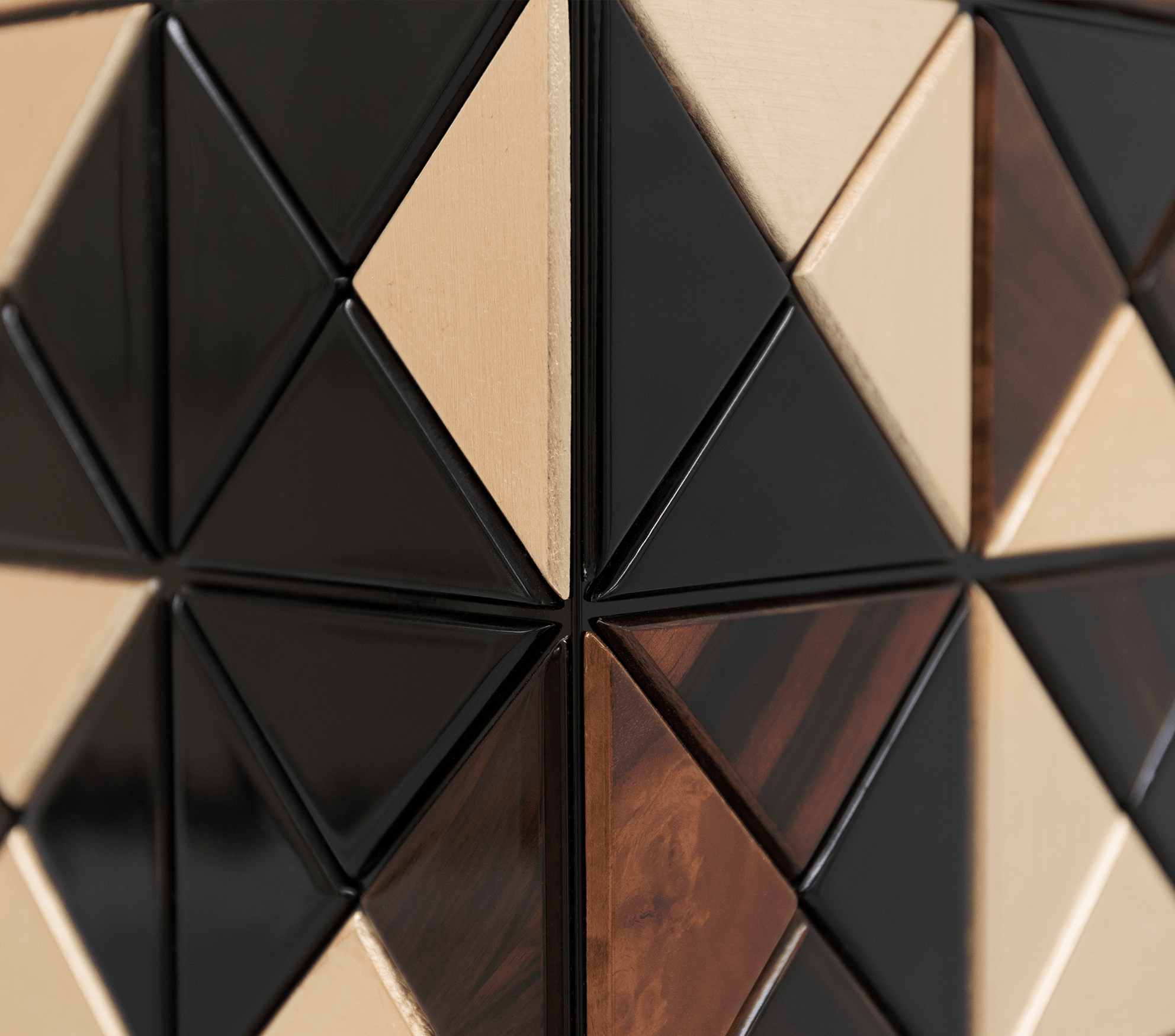 Mosaic Walnut Cabinet