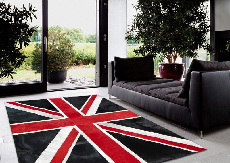 Union Jack Cowhide Rug