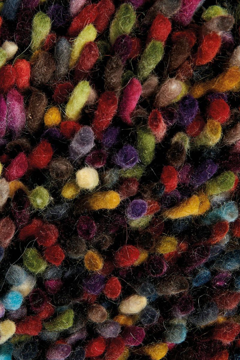 Points Dark Multicolour Shag Rug ☞ Size: 200 x 300 cm