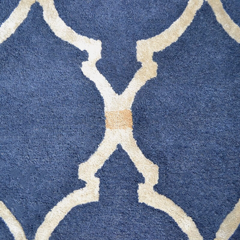 Empire Trellis Indigo Handwoven Rug