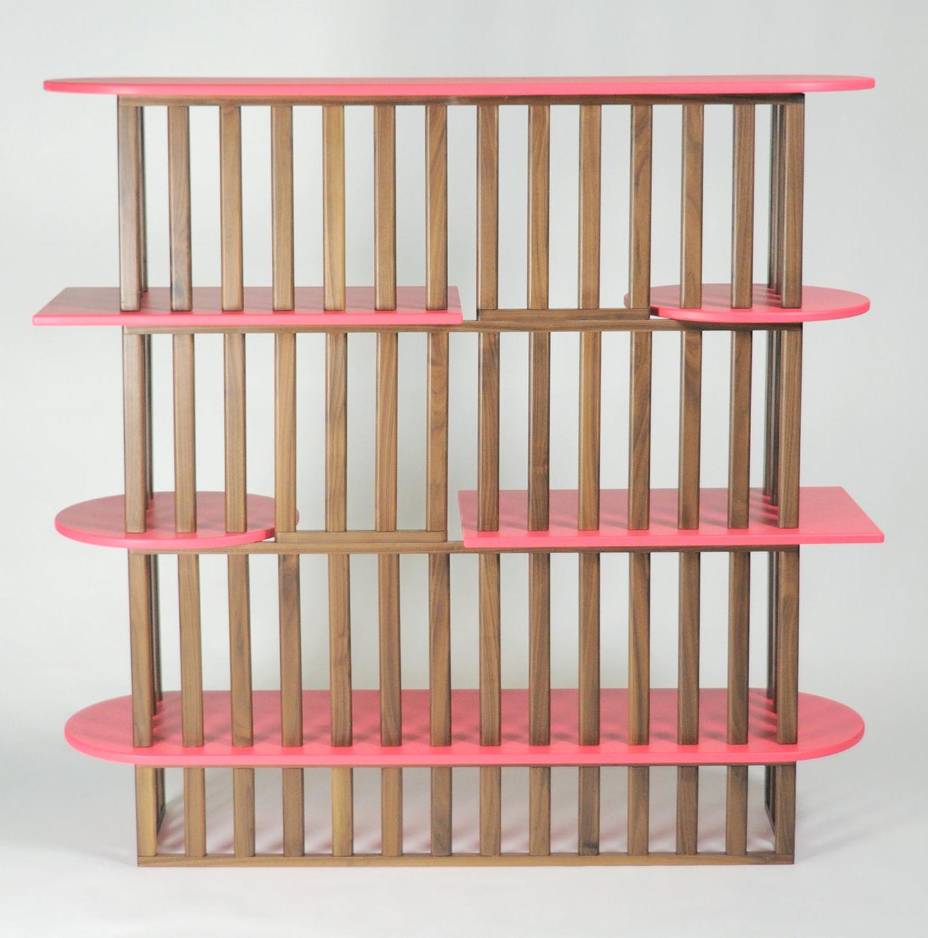 Pink Four-Level Bookshelf