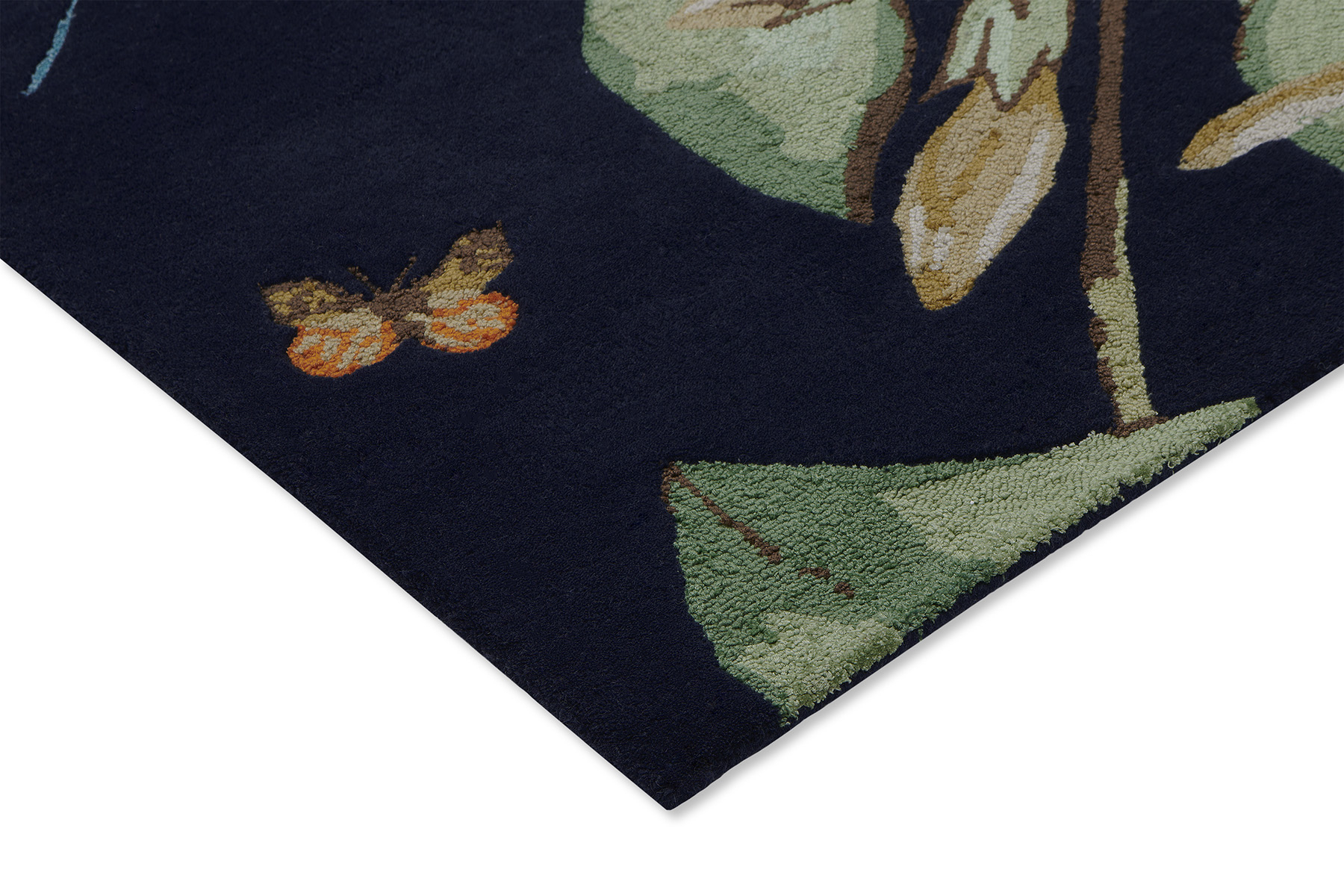 Hummingbird Navy Rug