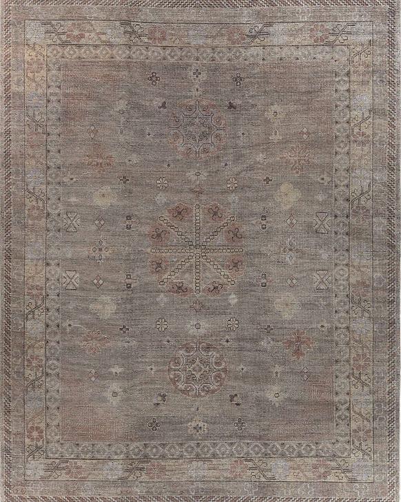 Khotan Hand Knotted Wool Rug