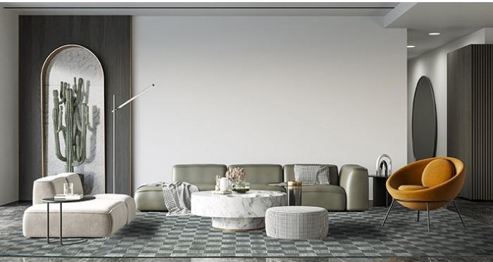 Tencel Grey Rug