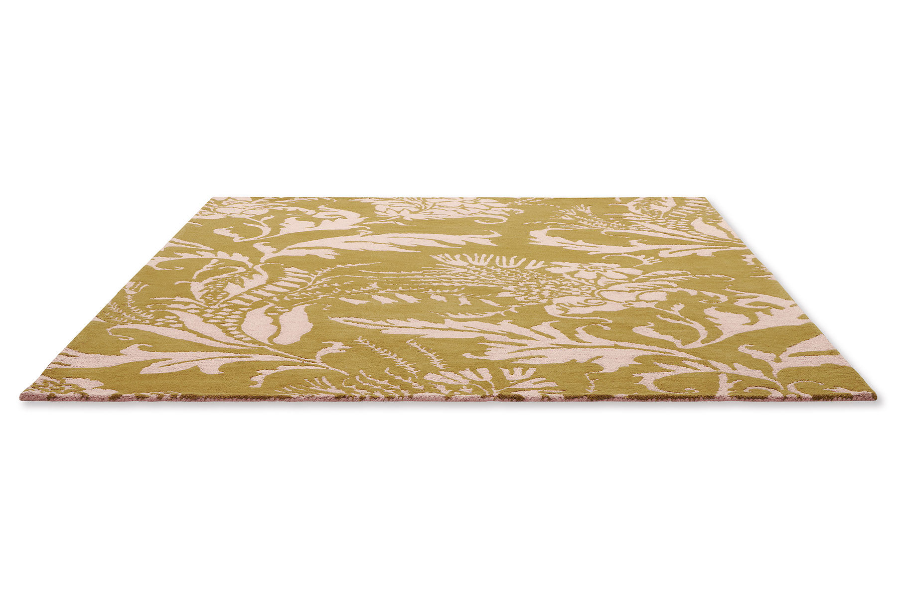 Baroque Yellow Designer Rug