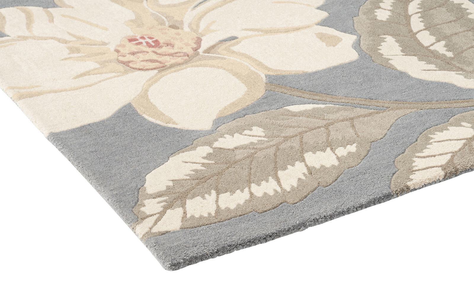 Grandiflora Grey Hand-Tufted Wool Rug