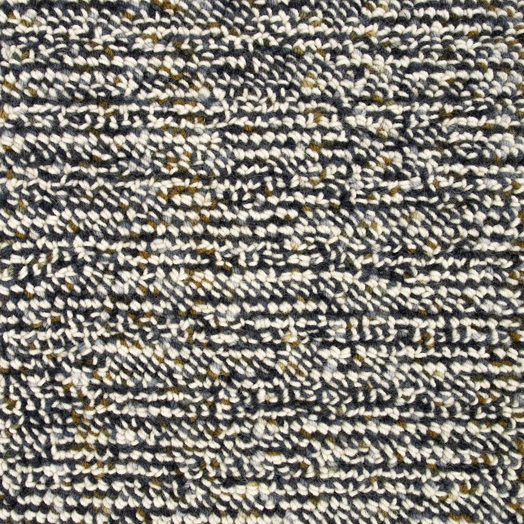 Luxurious Thick Pile Blue Wool Rug