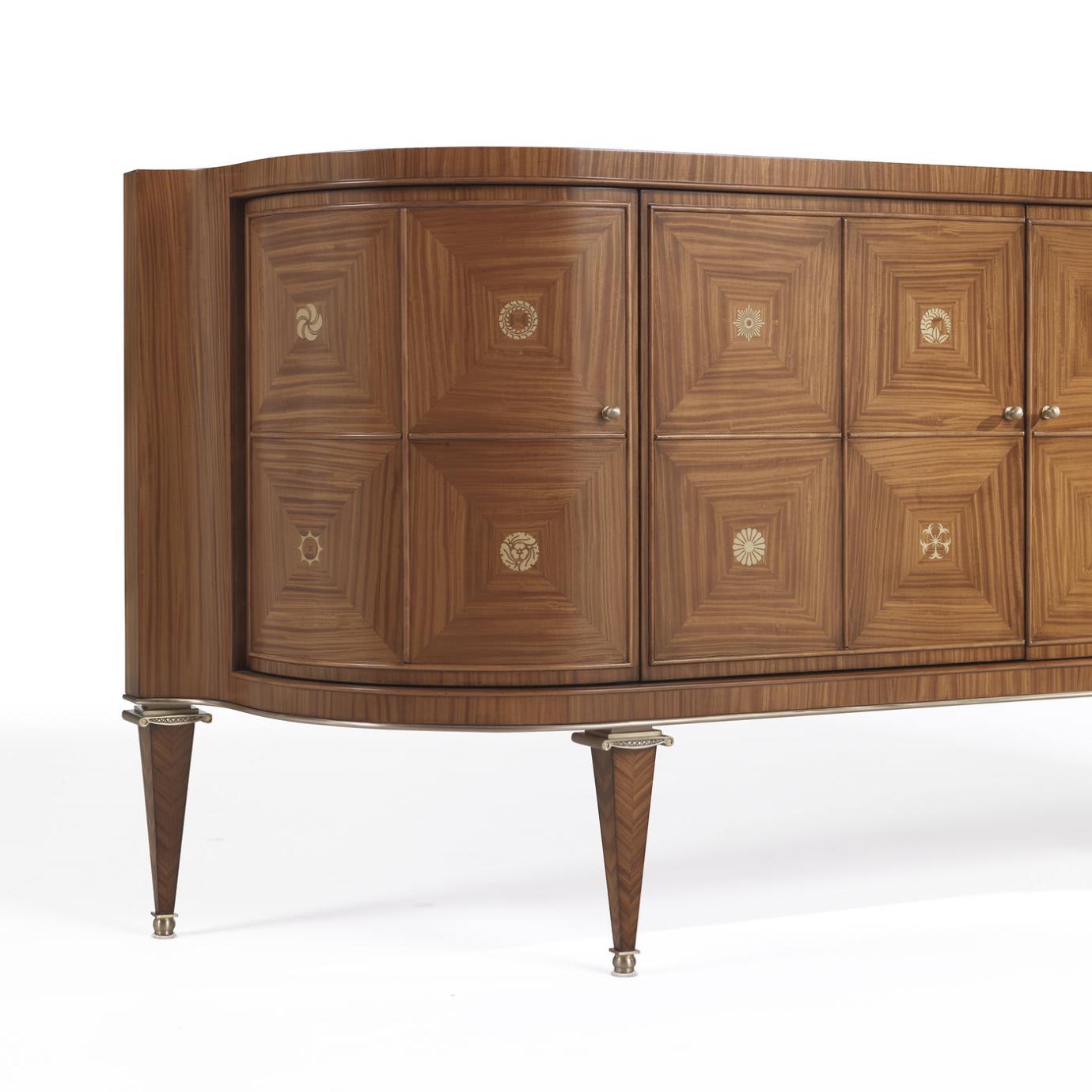 Curved Wooden Sideboard