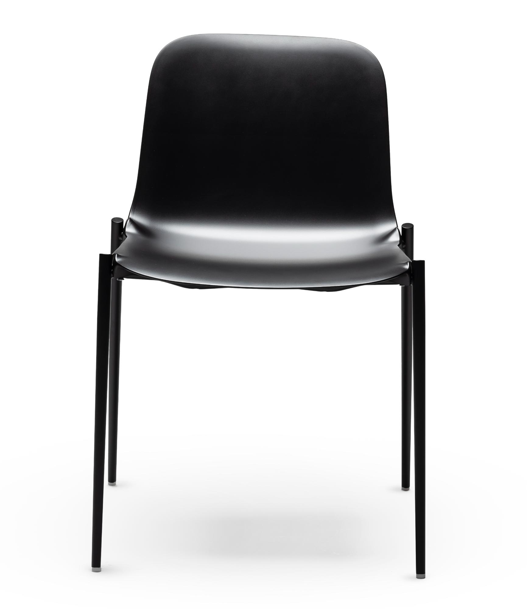 Dogo S Black Chair (2-Piece Set)