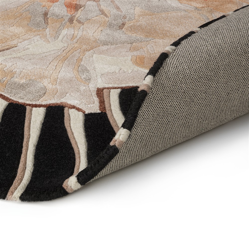 Amber Bloom Hand-Crafted Rug