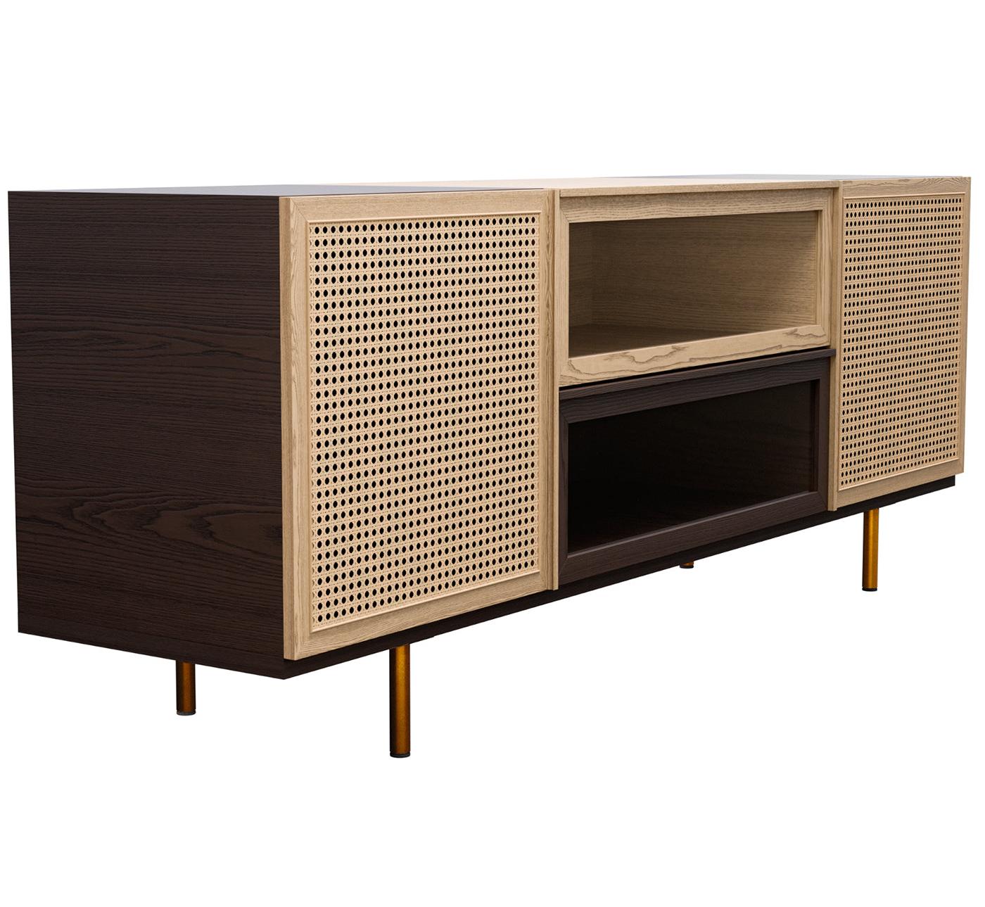 Ash Wood Sideboard