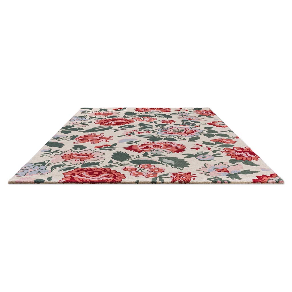 Poppy Red Floral Rug