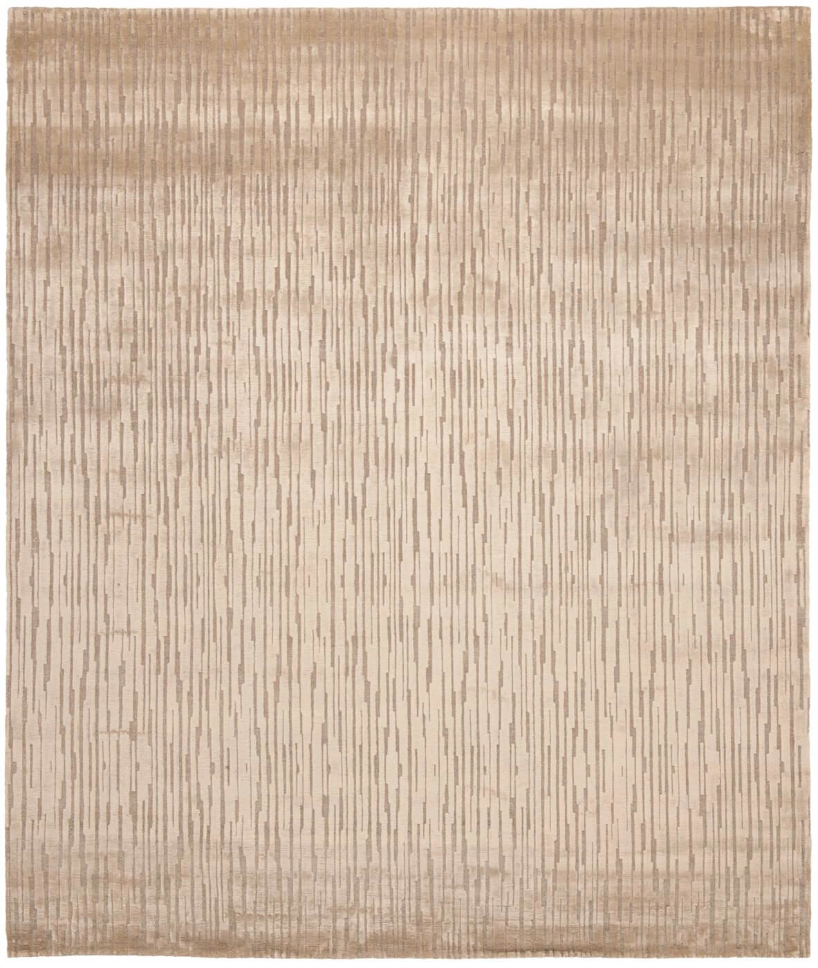Hand-Knotted Brown Rug