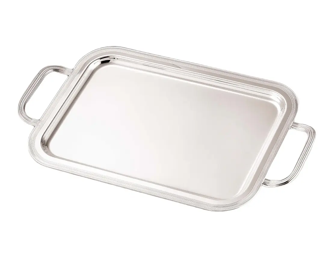 Medici Silver-Plated Tray with Handles
