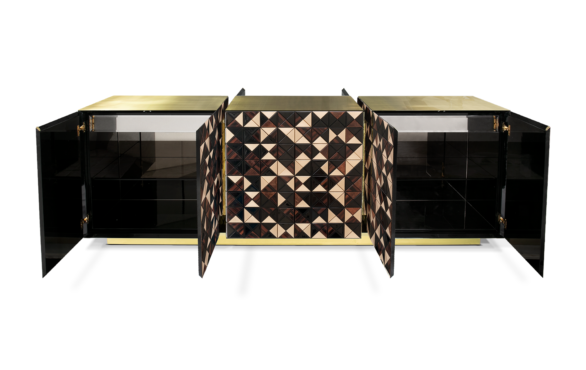 Mosaic Walnut Sideboard