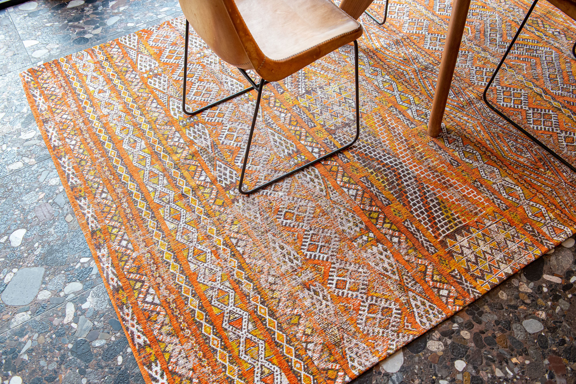 Antiquarian Flatwoven Orange Rug