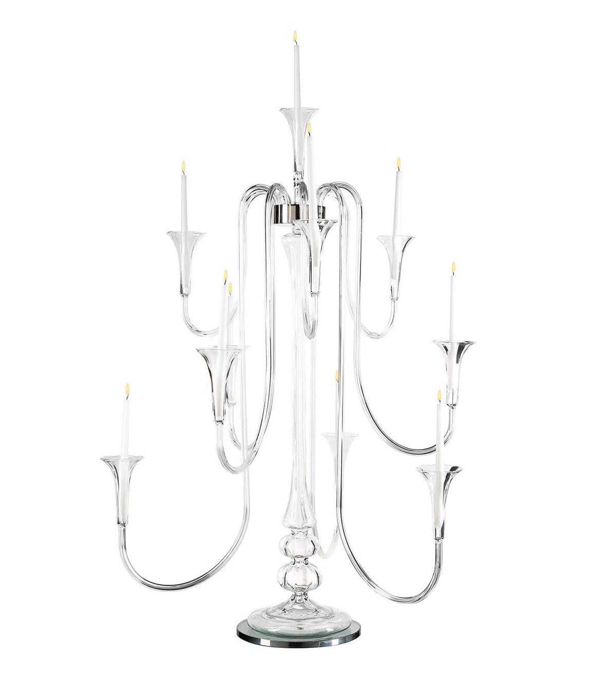 Octopus Glass Candelabra