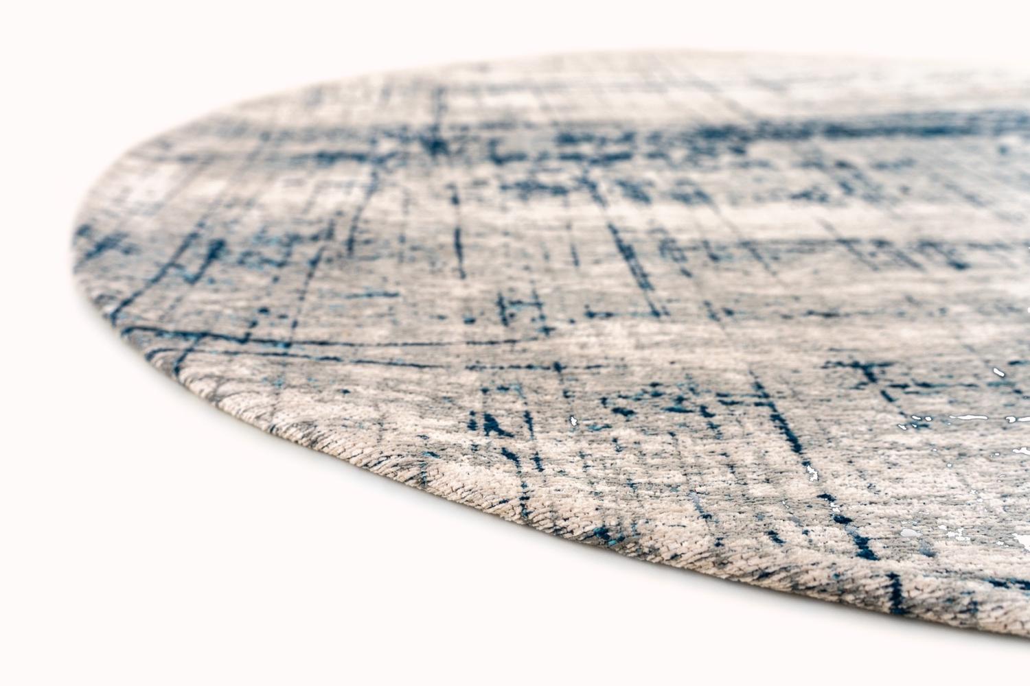 Bronx Azurite Round Rug