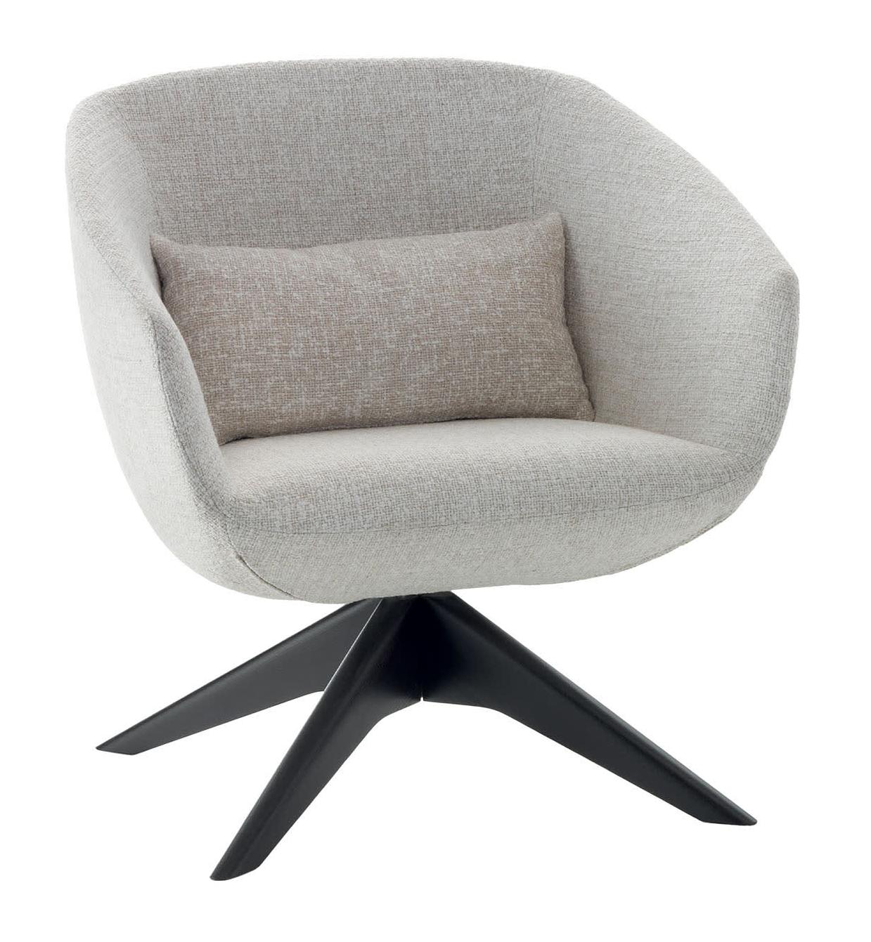 Mya Grey Swivel Armchair