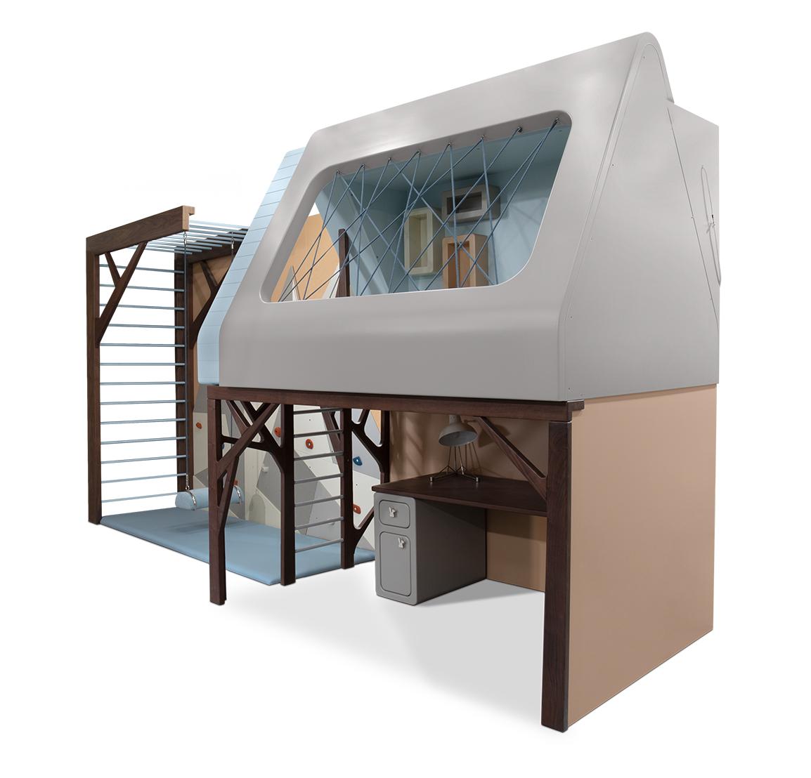 Jungle Explorer Playhouse | Configuration: Gym + Bed