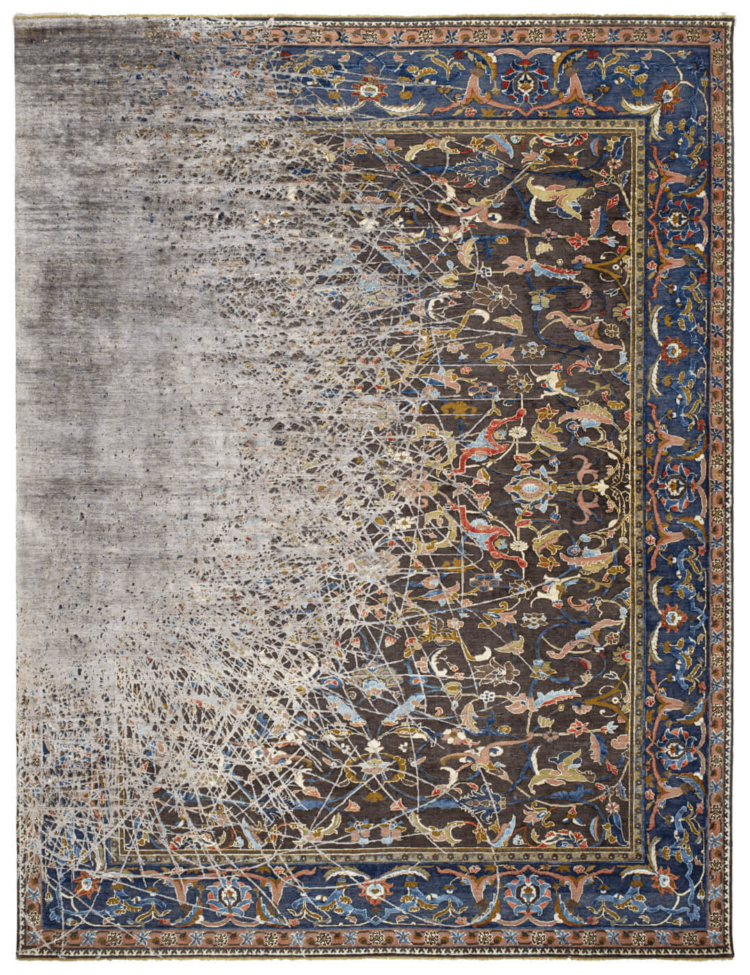 Oriental Polonaise Hand-Knotted Wool / Silk Rug