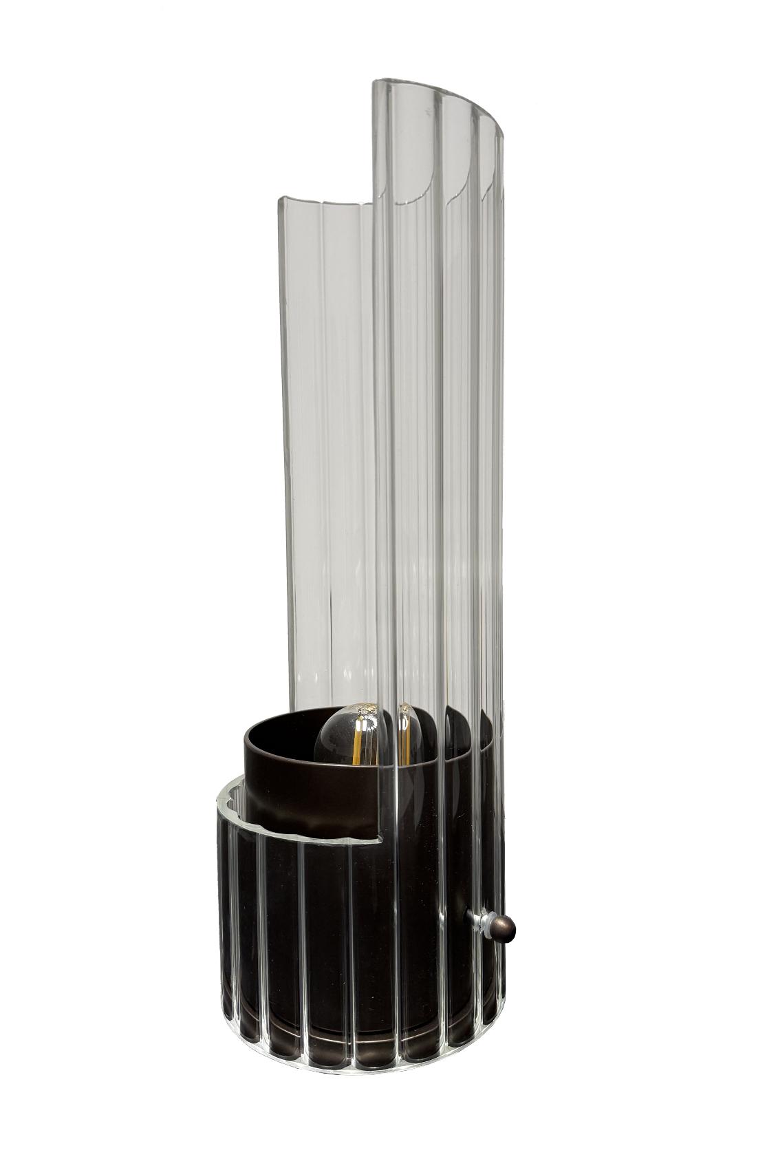 Bon Ton Glass Table Lamp