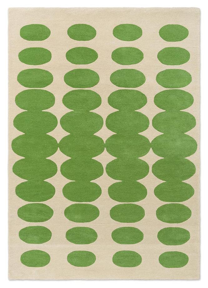 Optical Green / Cream Rug | Size: 8' 2