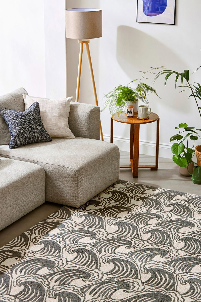 Waves Beige / Grey Rug