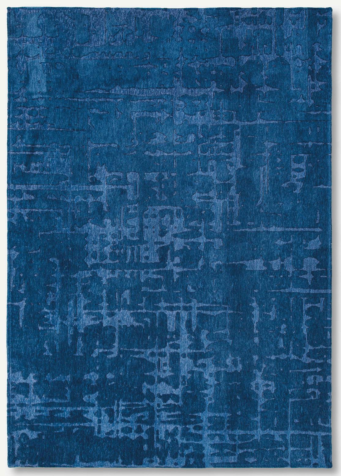 Abstract Blue Belgian Rug