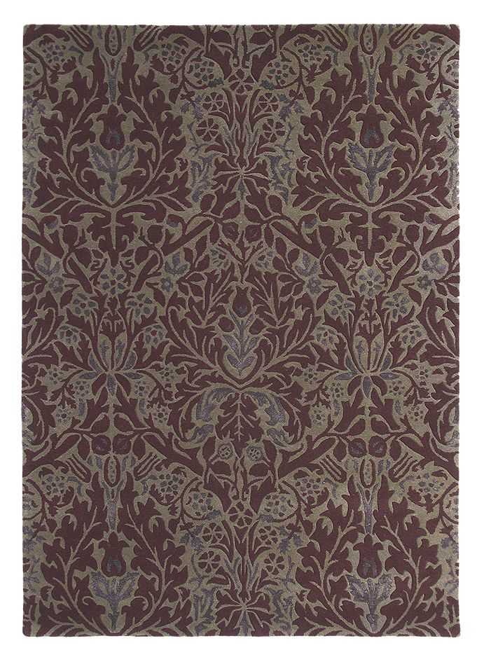Autumn Flowers Plum Premium Rug