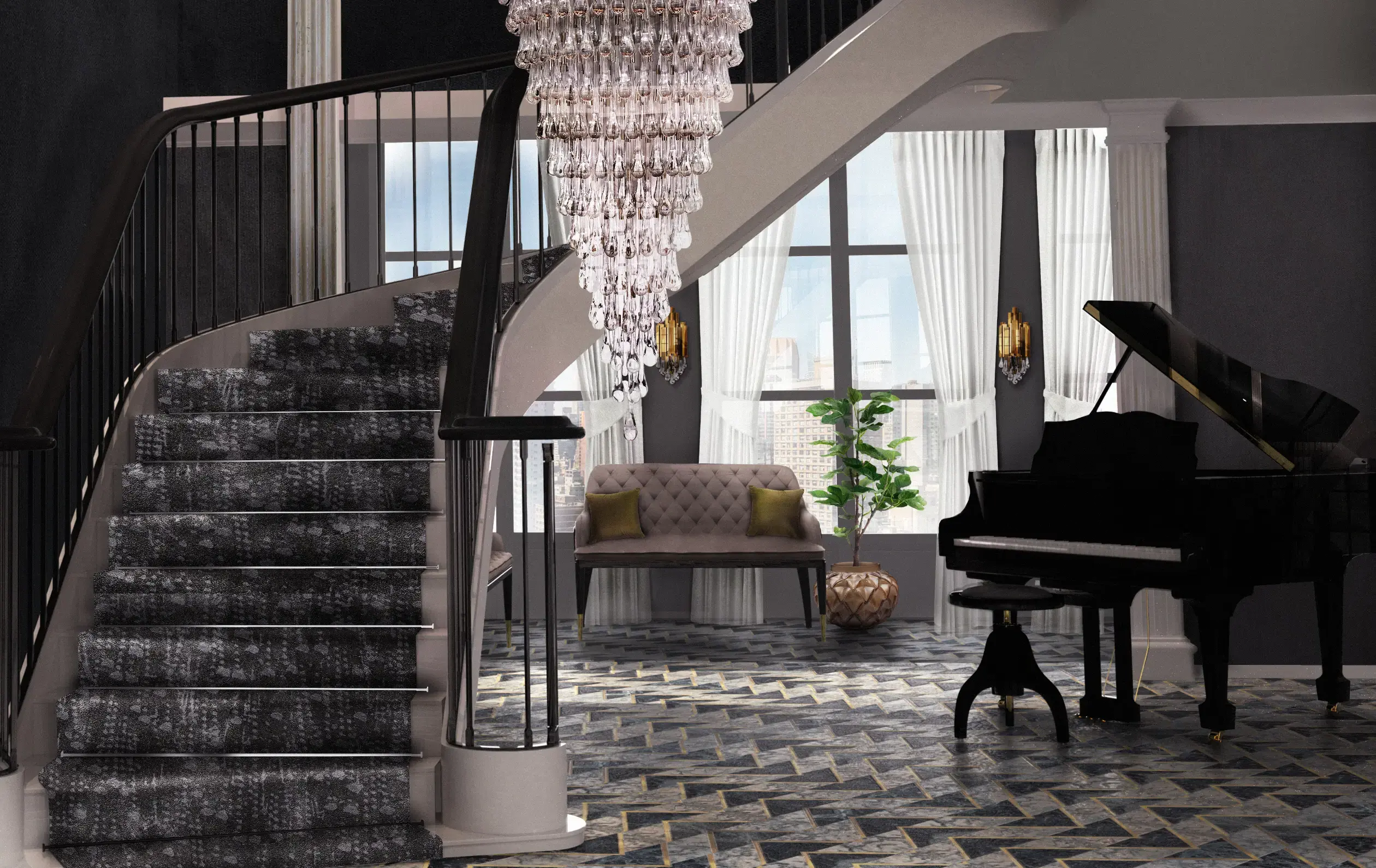 Regal Two-Seat Sofa - 2