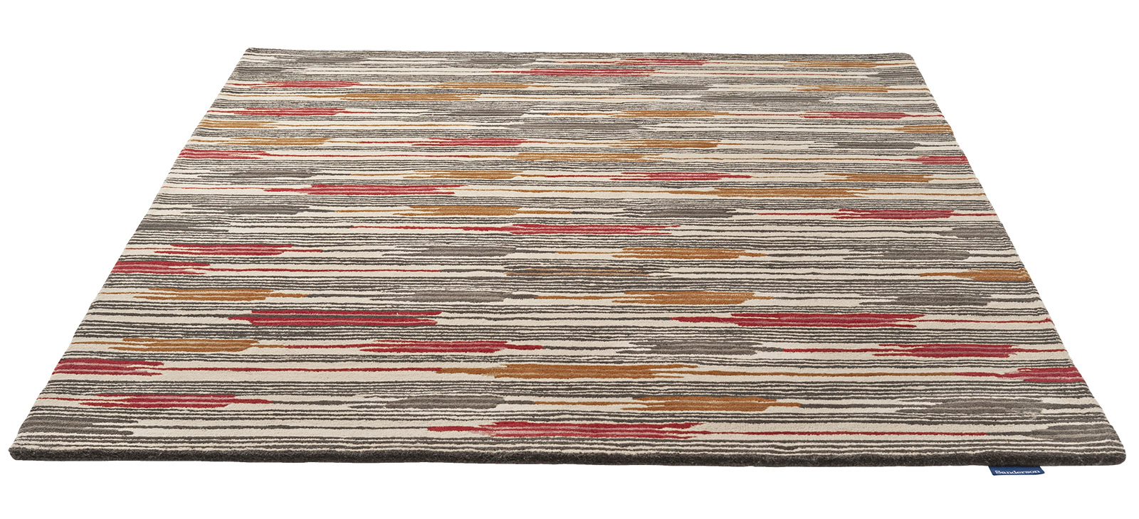Indian Red/Charcoal Hand-Tufted Wool Rug