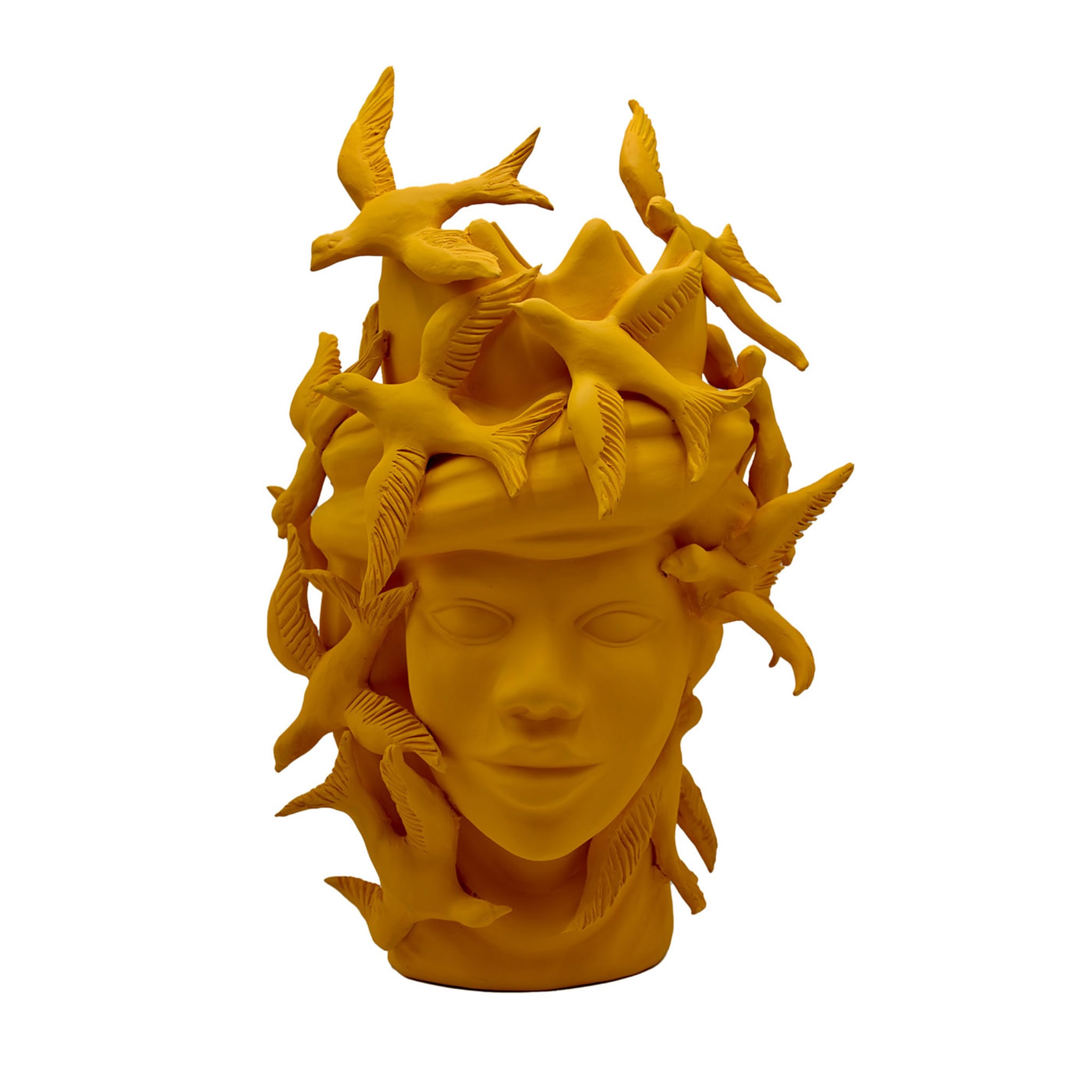 Moor's Head Orange Sculpture