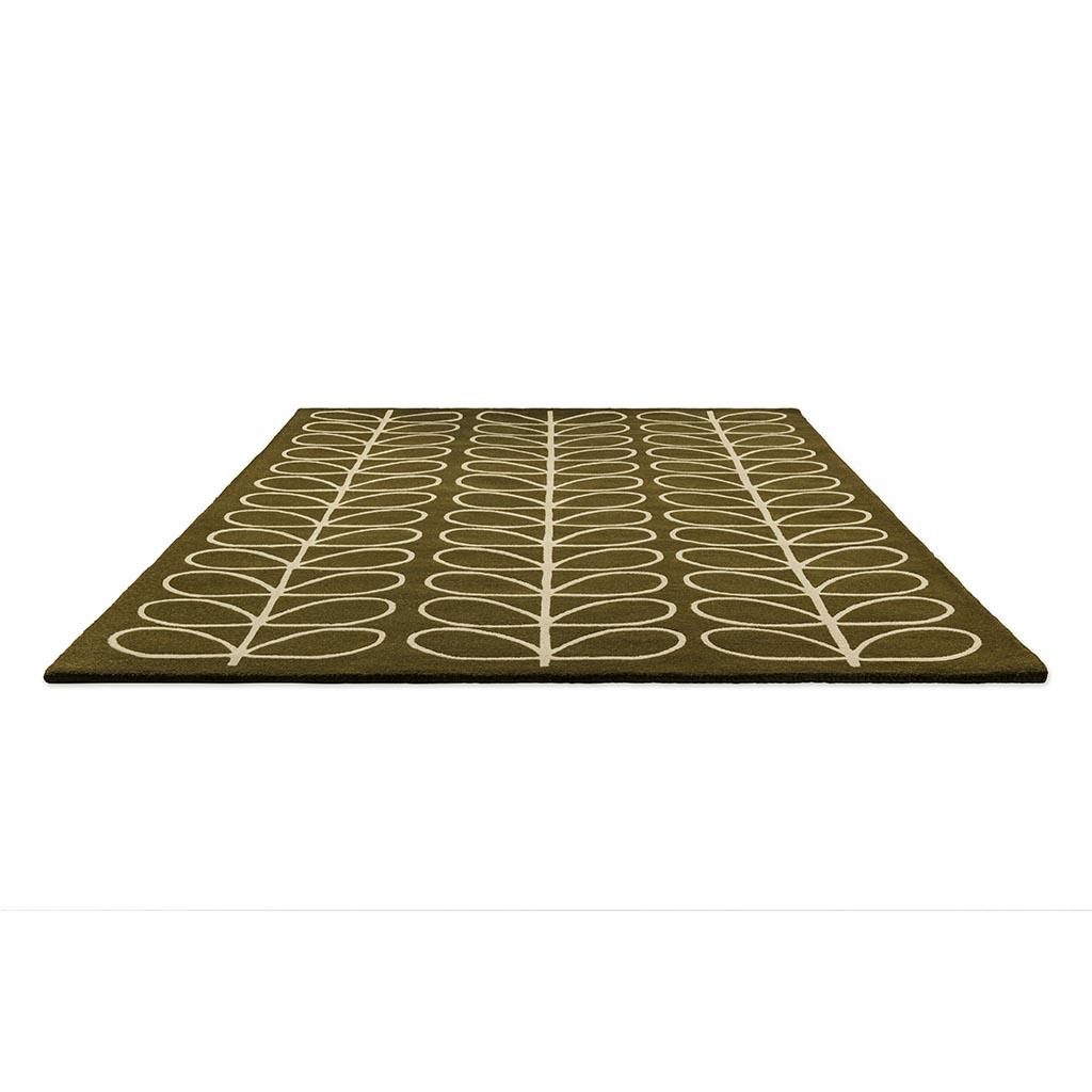 Linear Stem Olive Rug | Size: 3' 11