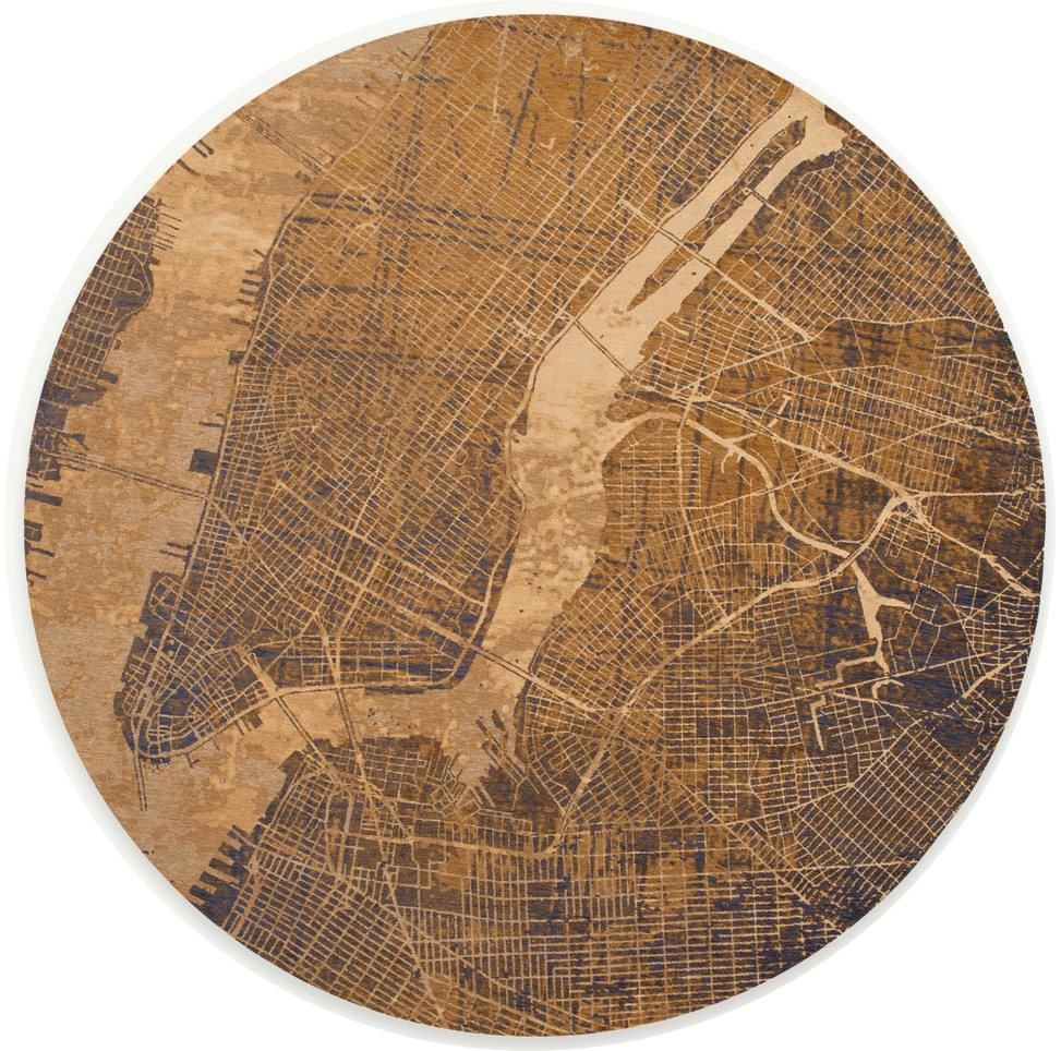 Gatsby Gold Round Rug