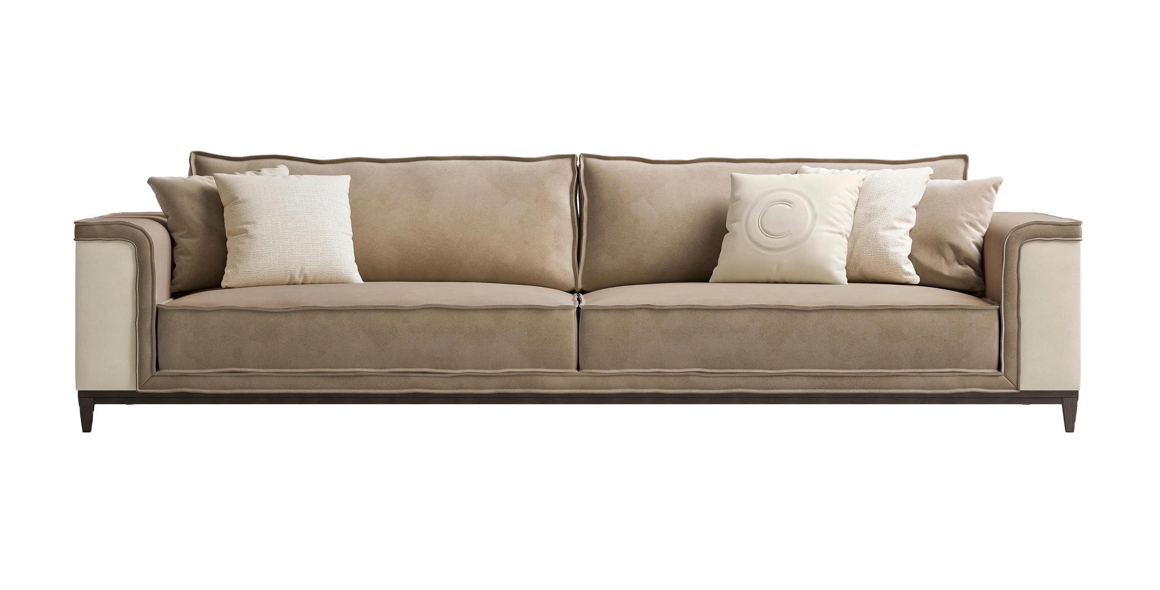 Modern Leather Italian Sofa