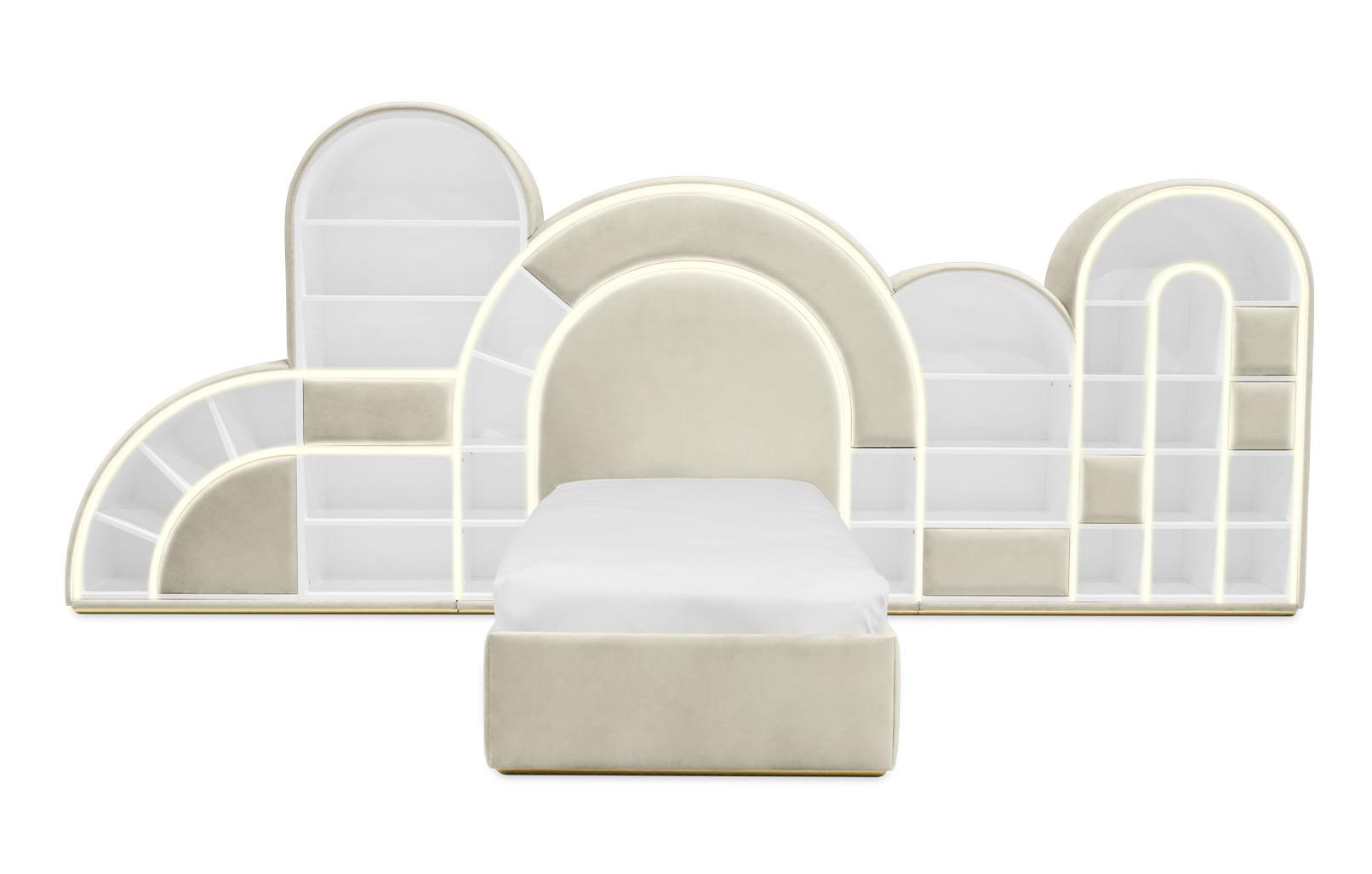 Bubblegum Marshmallow Cream Bed