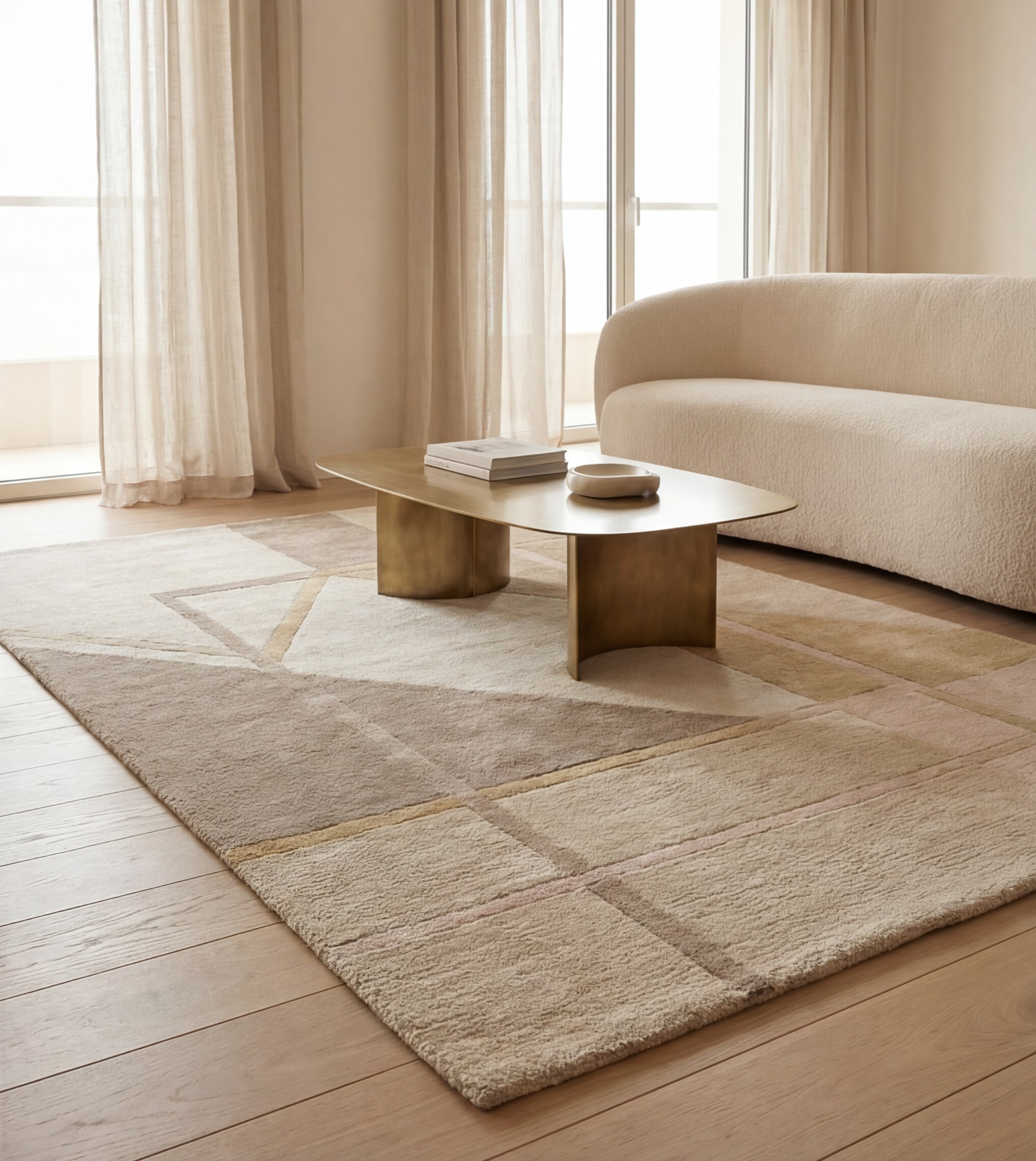 Stone Geometry Artisan Rug
