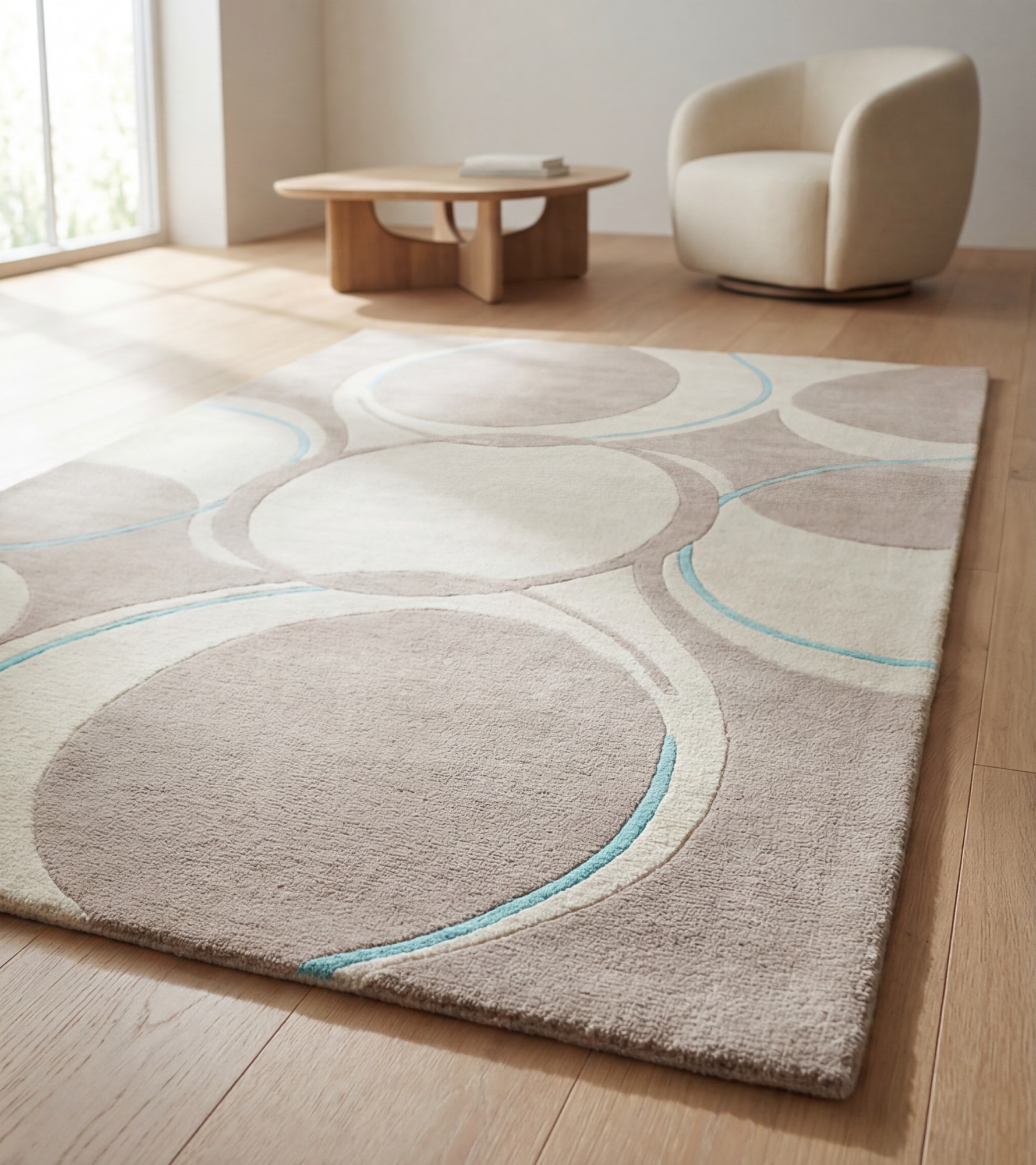 Circular Calm Handwoven Rug
